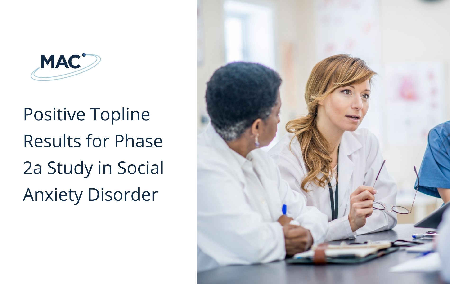 Positive Topline Results for Phase 2a Study in Social Anxiety Disorder