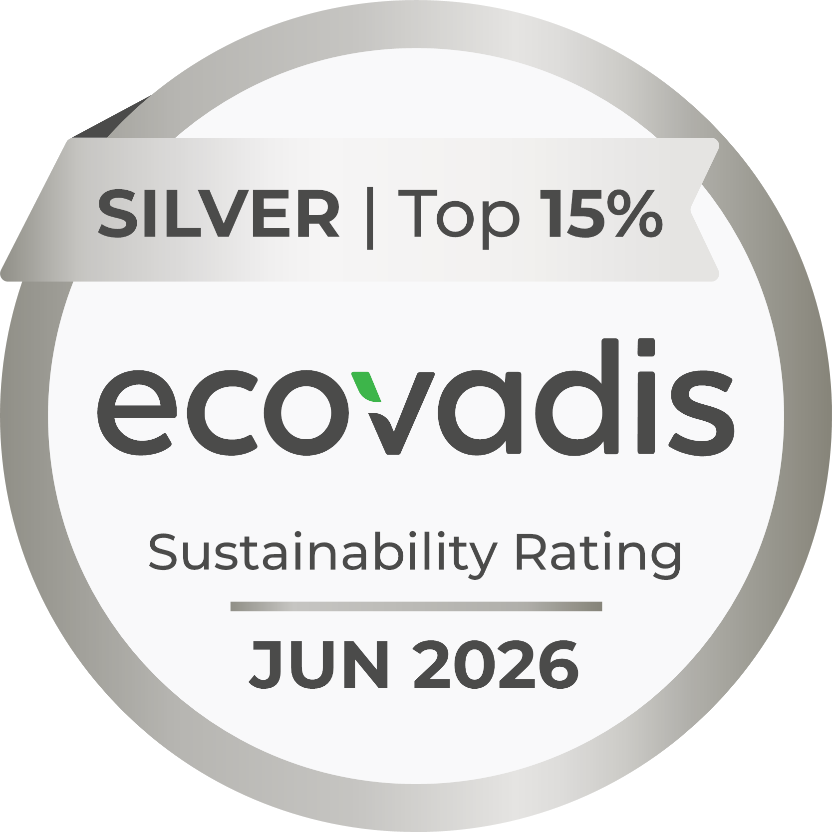 EcoVadis badge 2026